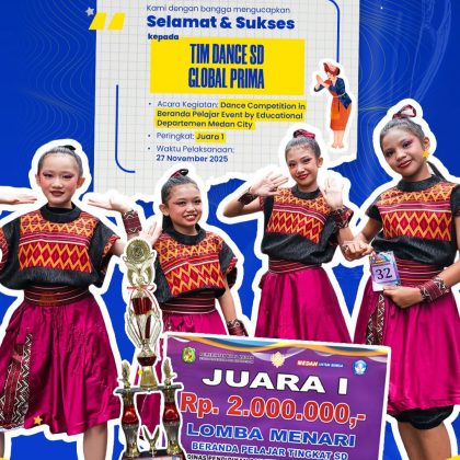 tim dance kita berhasil meraih Juara 1 pada Dance Competition in Beranda Pelajar Event oleh Educational Departemen Medan City.
